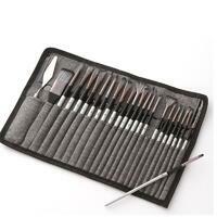 Без бренда «Коробка 50 шт.: Набор кистей для рисования в чехле, премиум набор (23 нейлоновых кисти, 1 мастихин)» в Якутске