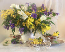 Без бренда «Натюрморт из мимоз и колокольчиков» в Якутске