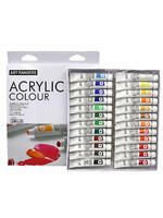 Без бренда «Коробка 24 шт.: Акриловые краски «Две картинки» 24 шт. по 12 мл, проф. пигмент» в Якутске