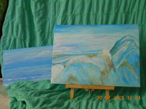 Фотографии готовых работ картин по номерам и алмазной мозаики