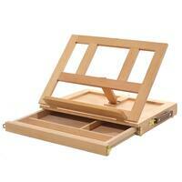 Без бренда «Коробка 10 шт.: Мольберт Две картинки этюдный ящик, настольный, хлопушка 30 см» в Якутске