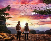 Без бренда «Влюбленные встречают закат на горе» в Якутске