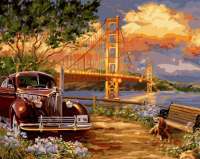 Без бренда «Американский автомобиль на фоне моста через залив» в Якутске