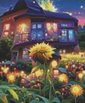 Без бренда «Сказочный домик и поле подсолнухов» в Якутске в интернет-магазине  Без бренда «Сказочный домик и поле подсолнухов» в Якутске