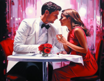 Без бренда «Пара на свидании в ресторане» в Якутске в интернет-магазине  Без бренда «Пара на свидании в ресторане» в Якутске