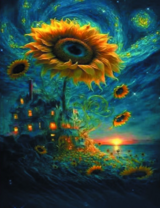 Без бренда «Фэнтези сюжет с подсолнухом» в Якутске в интернет-магазине  Без бренда «Фэнтези сюжет с подсолнухом» в Якутске