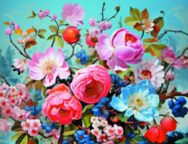 Без бренда «Пионы и другие цветы» в Якутске в интернет-магазине  Без бренда «Пионы и другие цветы» в Якутске